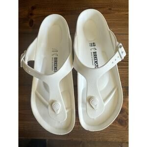 Birkenstock Gizeh Sandals Eva Sole White EU 40 260 Ladies Size 9 - Mens Size 7